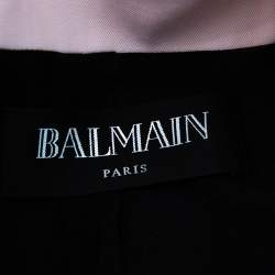 Pre Owned Balmain Light Pink Wool Double Breasted Blazer S