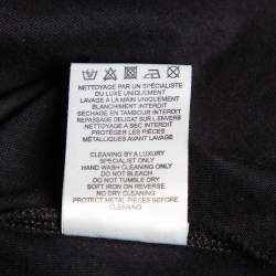 Pre Owned Balmain Black Cotton Logo Printed Tank Top M