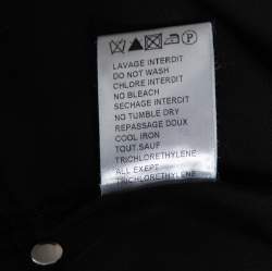 Pre Owned Balmain Black Silk Sleeveless Pleated Mini Dress S