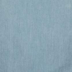 Pre Owned Balmain Blue Chambray Short Sleeve T-Shirt S