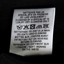 Pre Owned Balmain Black Cotton Foil Logo Top L