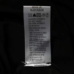 Pre Owned Balmain Black Jersey Crystal Embellished Slit Detailed Maxi Dress M