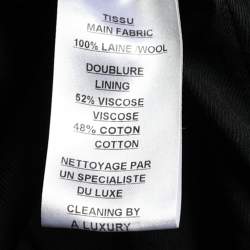 Pre Owned Balmain Black Wool Double Breasted Blazer L