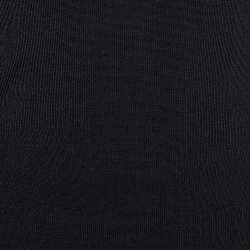 Pre Owned Balmain Black Knit Lace-Up Detail One Shoulder Bodycon Dress S