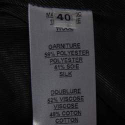 Balmain Black Wool Shawl Collar Blazer M