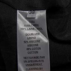 Pre Owned Balmain Black Wool Double Breasted Blazer M