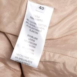 Pre Owned Balmain Beige Cotton Double Breasted Blazer M