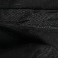 Pre Owned Balmain Black Velvet Stud Embellished Mini Skirt M