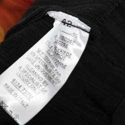 Pre Owned Balmain Multicolor Striped Knit Long Sleeve Mini Dress L