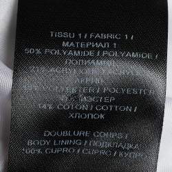 Pre Owned Balmain White Bouclé Tweed Fringed Skirt M