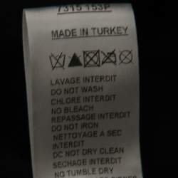 Pre Owned Balmain Olive Green Leather Pocketed Draped Leather Jacket L