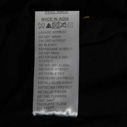 Pre Owned Balmain Black Rhinestone-Embellished Cotton T-Shirt L