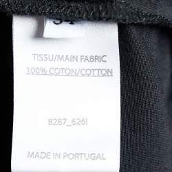 Pre Owned Balmain Black  Logo Printed Cotton Knit Tank Top S