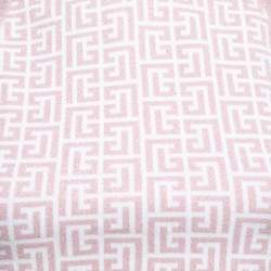 Pre Owned Balmain Pink Jacquard Lurex Knit Mock Neck Crop Top L