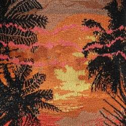 Pre Owned Balmain Black Intarsia Lurex Knit Sleeveless Bodycon Dress M