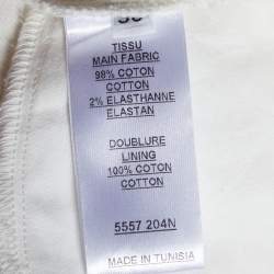 Pre Owned Balmain White Denim Biker Jeans M