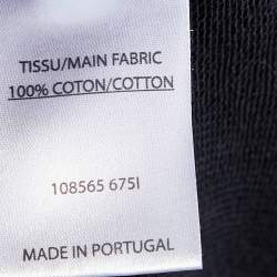 Pre Owned Balmain Black Logo Printed Cotton Sweatshirt M