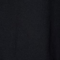 Pre Owned Balmain Black Logo Printed Cotton Sweatshirt M