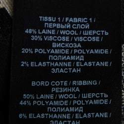 Pre Owned Balmain Monochrome Monogram Jacquard Mini Dress M