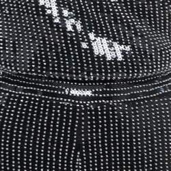 Pre Owned Balmain Black Sequin Bead Embellished Jumpsuit S