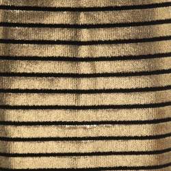 Balmain Black/Gold Striped Knit Pencil Skirt M
