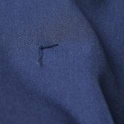 Pre Owned Balmain Navy Blue Wool Double-Breasted Blazer S