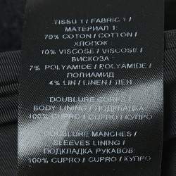 Pre Owned Balmain Black Tweed Double-Breasted Blazer S