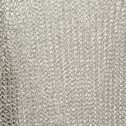 Pre Owned Balmain Silver Metallic Open Knit Sweater S