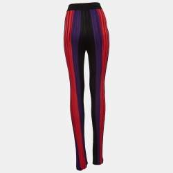 Balmain Multicolor Patterned Knit Elasticated Waist Pants S
