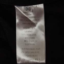 Pre Owned Balmain Black Wool Double-Breasted Blazer S