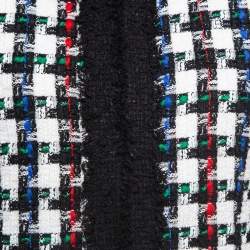 Balmain Multicolor Tweed Collarless Jacket M