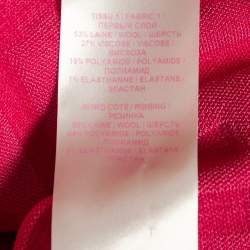 Pre Owned Balmain X Barbie Pink Jacquard Knit Jacket S