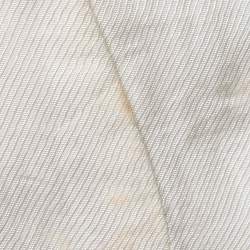 Pre Owned Balmain Cream Gabardine Satin Trim Shawl Collar Open Front Blazer M