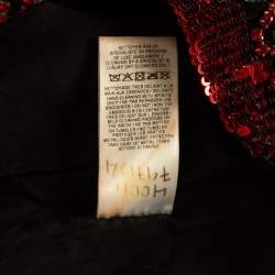 Balmain Black Multicolor Sequin Embellished Mini Dress M