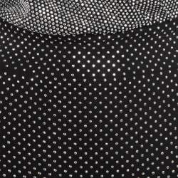 Pre Owned Balmain Black Jersey Embellished Mini Dress S