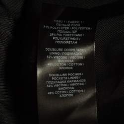 Pre Owned Balmain Black Faux Leather Long Skirt M