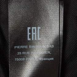 Balmain Black Wool Double-Breasted Jacket L