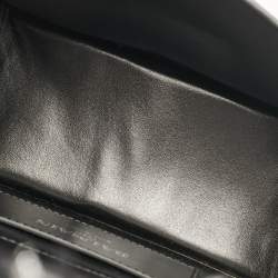 Balmain Silver/Black Tweed and Sequins Box Shoulder Bag