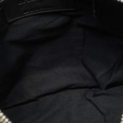 Pre Owned Balmain Biker Black Leather Clutch