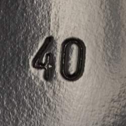 مملوكة مسبقًا Balmain Urania Size 40 Gold/Black Crinkle Leather Caged Ankle Strap Sandals