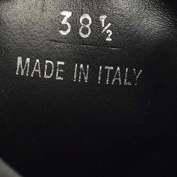 مملوكة مسبقًا حذاء بوت بالمان أسود جلد سلسلة تفاصيل مقاس 38.5