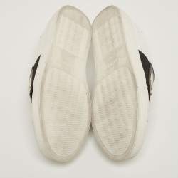 Pre Owned Balmain White Leather Low Top Sneakers Size 38