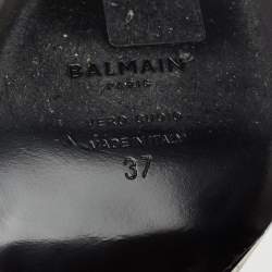 Pre Owned Balmain Transparent PVC Naomi Ankle-Strap Sandals Size 37