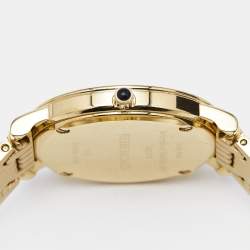 Pre Owned Balmain Mother of Pearl Yellow Gold Plated Stainless Steel Diamond Elegance Chic Mini B1693.33.84 Women's Wristwatch 29 mm