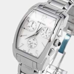 Pre Owned ساعة يد نسائية بالمان 5211 ستانلس ستيل صدف 29 مم