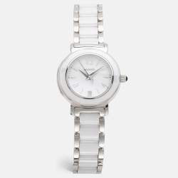 Balmain White Ceramic Stainless Steel B3896.33.22 Women's Wristwatch 29 mm