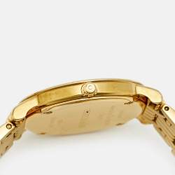 Pre Owned Balmain Elegance Chic B1690.33.84 Mother Of Pearl Diamond Gold Plated Stainless Steel Women's Wristwatch 29 mm
