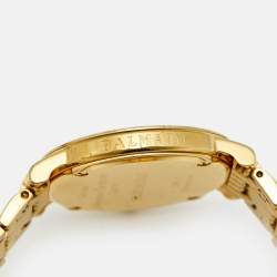 Pre Owned Balmain Elegance Chic B1690.33.84 Mother Of Pearl Diamond Gold Plated Stainless Steel Women's Wristwatch 29 mm