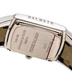 Pre Owned Balmain Mother of Pearl Stainless Steel Elysees Arabesques B3371.51.82 Women's Wristwatch 24 mm