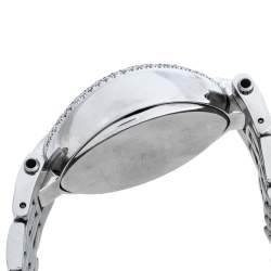 Pre Owned Balmain Silver Stainless Steel and Diamond Excessive Chronograph 5831 Women's Wristwatch 32 mm